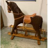 Plush Mamma's and Papa's Rocking Horse (H103cm W103cm H72cm to seat)