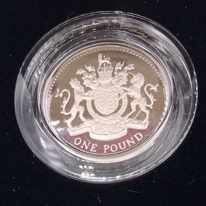 Two individually cased silver proof one pound coins for 1993 and 1998 - Image 5 of 5
