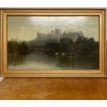 Attributed to Robert Weir Allan (1851-1942) Scottish, Windsor Castle from the thames, signed lower