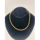 A 9 ct gold chain (10.6g) 40cm L