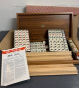 A case set of mahjong