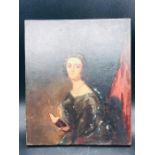 A Victorian Oil on Board of a seated Lady from the Carmarthenshire area