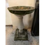 A Blenheim garden bird bath (H70cm)