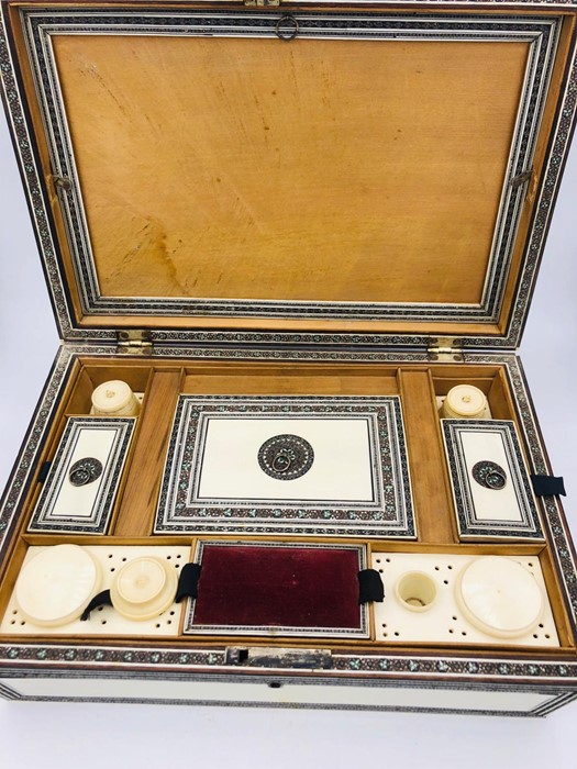 An Anglo Indian Ivory Sewing Box Circa 1880 - Image 5 of 5