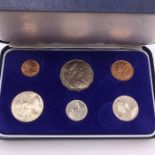 A 1980 Australian cased mint coin set.