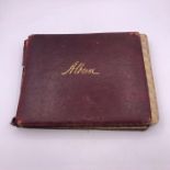 A scrap book from 1918 onwards for a William Boyce, containing quotes, drawings and memories.