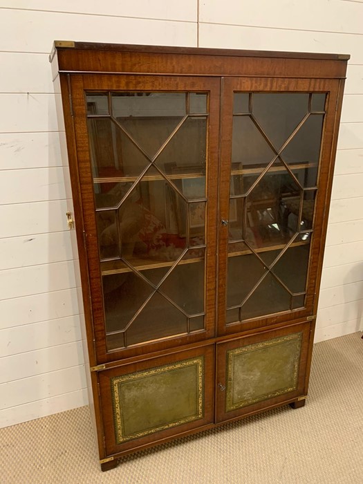 A reproduction campaign library bookcase - Image 3 of 3