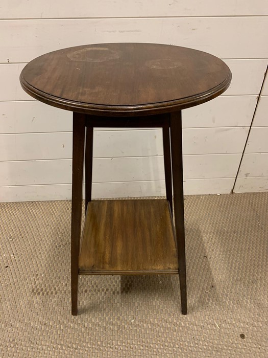 An occasional table with shelf under (H70cm Dia45cm)