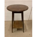 An occasional table with shelf under (H70cm Dia45cm)