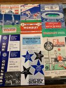 A Selection of Vintage Football programmes including many England matches from the 1950's and 1970'