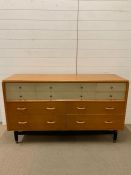 A Mid Century G-Plan sideboard (H87cm W150cm D46cm)