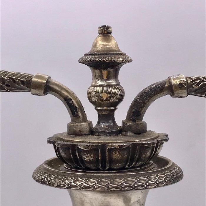 A Pair of silver plated candlesticks - Image 2 of 6