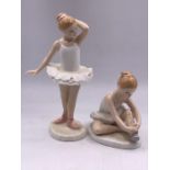 Two Royal Doulton China figures Ballet Shoes and Little Ballerina