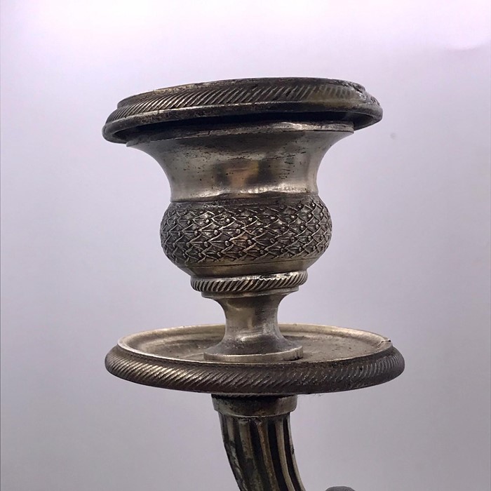 A Pair of silver plated candlesticks - Image 5 of 6