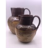 Two Lambert Doulton Stoneware jugs