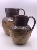 Two Lambert Doulton Stoneware jugs