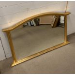 A gilt framed mantle mirror (122cm x 78cm)