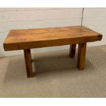 A Rustic Pine Coffee Table or Bench (W 91 cm x D 43 cm x H 43 cm)