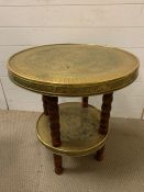 A Berber design two tier Asian tea table c.1900