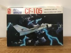 A boxed sealed Hobby Craft Avro Arrow CF-105 model kit HC1651