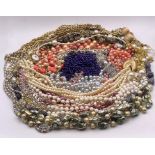 A Large volume of Costume Jewellery necklaces.