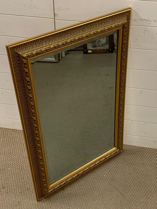 A gilt framed mirror (65cm x 97cm)