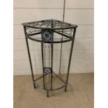 A Metal corner plant stand Height 67 cm