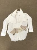 White Tie 18" Dress shirt, waistcoat and spats