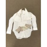 White Tie 18" Dress shirt, waistcoat and spats