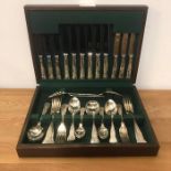 A Six place setting canteen of cutlery