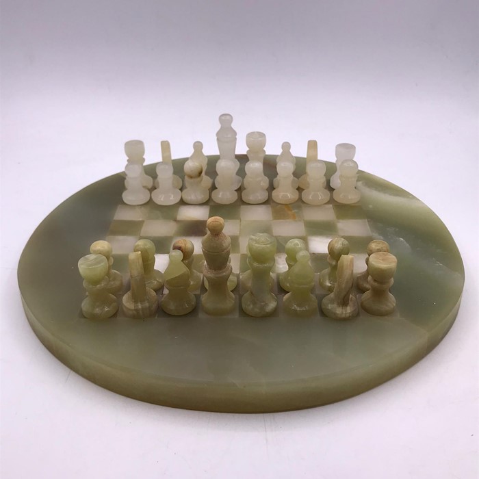 A marble chess set