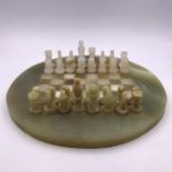 A marble chess set