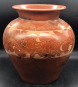 A Native American style Fire Clouds Vessel