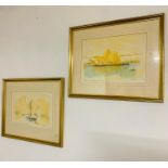 A pair of limited edition prints depicting "The Sounds of Sydney" and "Hong Kong harbour. The old