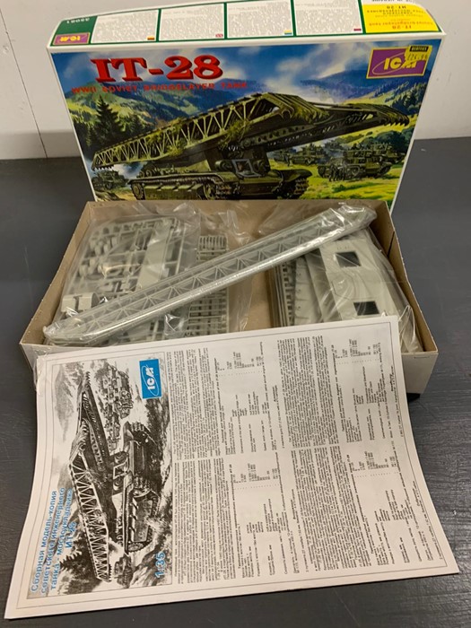 A boxed 1/35 ICM IT-28 Bridge Layer Tank model kit - Image 2 of 2