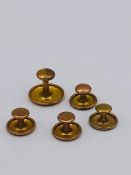 A Selection of 5 9ct gold shirt studs (3.2g)