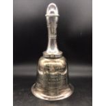 An Asprey London epns bell shape decanter