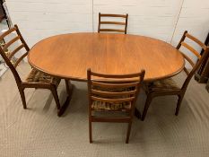 A G Plan Dining Table with four chairs