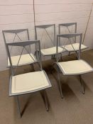 A set of six folding chairs by Catalan Bella Italia