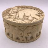 An Antique Ivory Pot