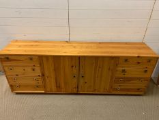 A pine sideboard