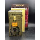 A Bottle of Spirit Antiquíssima Reserva Velha (matt bottle) two bottles of Grand Armagnac Janneau