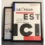 A poster of Le Tour de France, 1994, "Le Tour Est Ici" (Dover, Brighton, Portsmouth), together