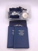 A Royal mint 1972 proof set, two 1971 sets, 2007 five pound crown and a quantity of other