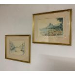 A pair of limited edition prints depicting "Ipanema Beach Rio de Janeiro" and "Venetian Dawn