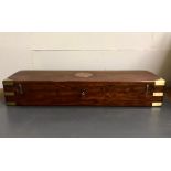 A Brass cornered gun case 84 cm wide x 27 cm deep x 14 cm high) for George and John Dean Gun &