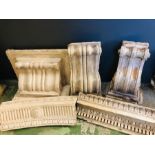 A Selection of Vintage Decorative plaster Mouldings