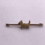 A 9ct gold Dog themed brooch (4.7g)