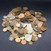 A Large selection of coins, various denominations years and countries.