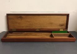 A Gun case (74 cm wide x 20 cm deep x 6.5 cm high)